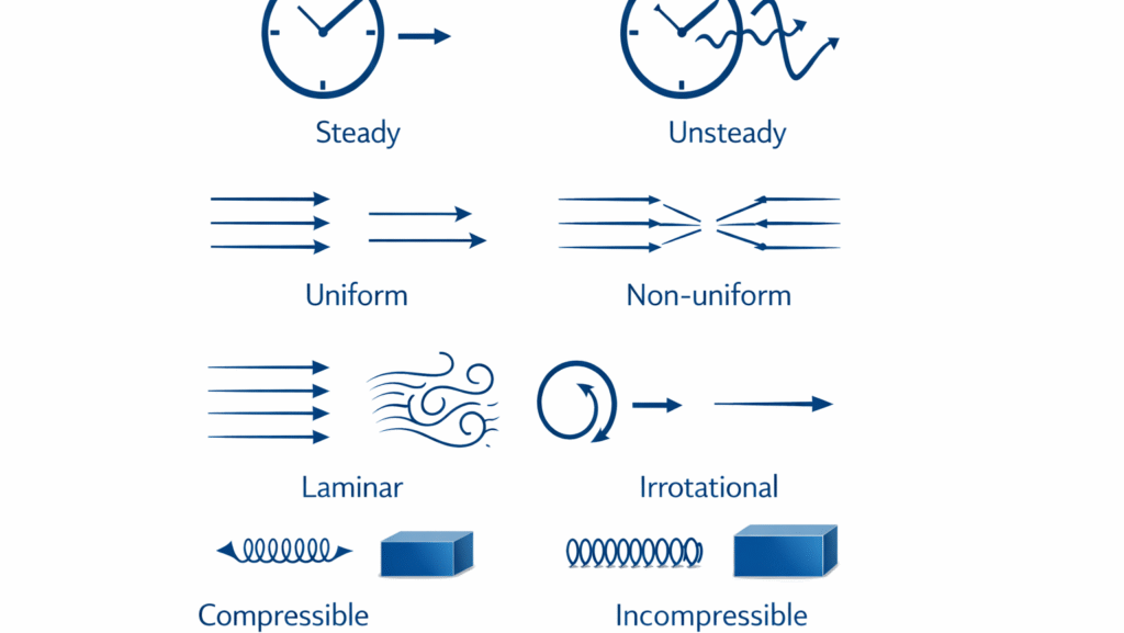 fluid flow classifications infographic